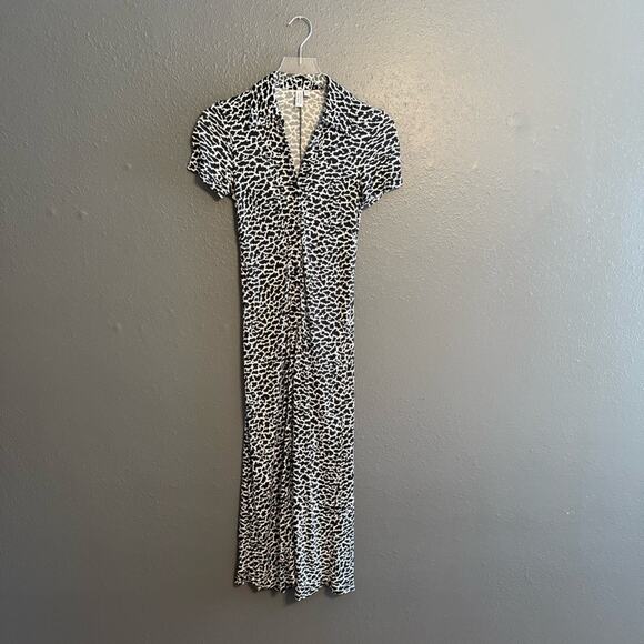 & Other Stories Printed Button Down Midi Dress Size 0 - Picture 4 of 11